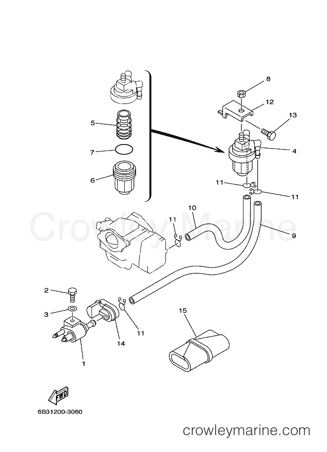 Yamaha Motors E9.9DMH-S (6B31) [110] - FUEL