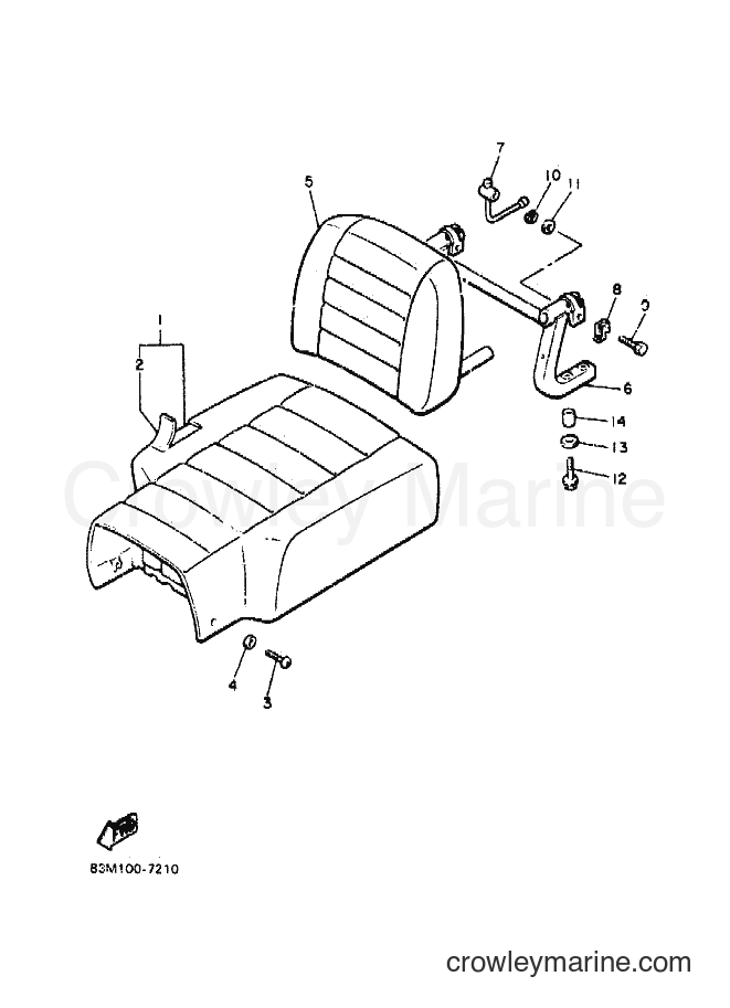 1988 Snowmobile CF300AS8 - CF300AS8 (83U0) [020] - SEAT