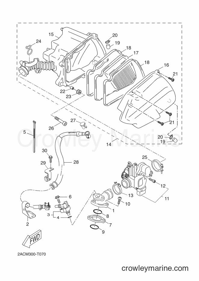 Yamaha Motors YN50FU (2ACN) [080] - INTAKE