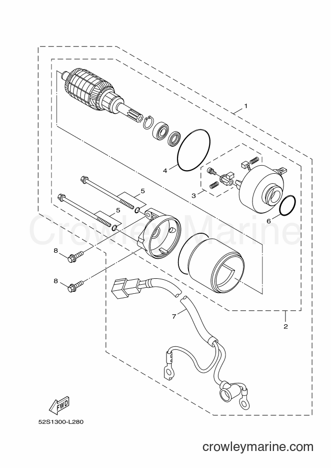 2016 Scooter HW151 - HW151 (52S3) [050] - STARTING MOTOR