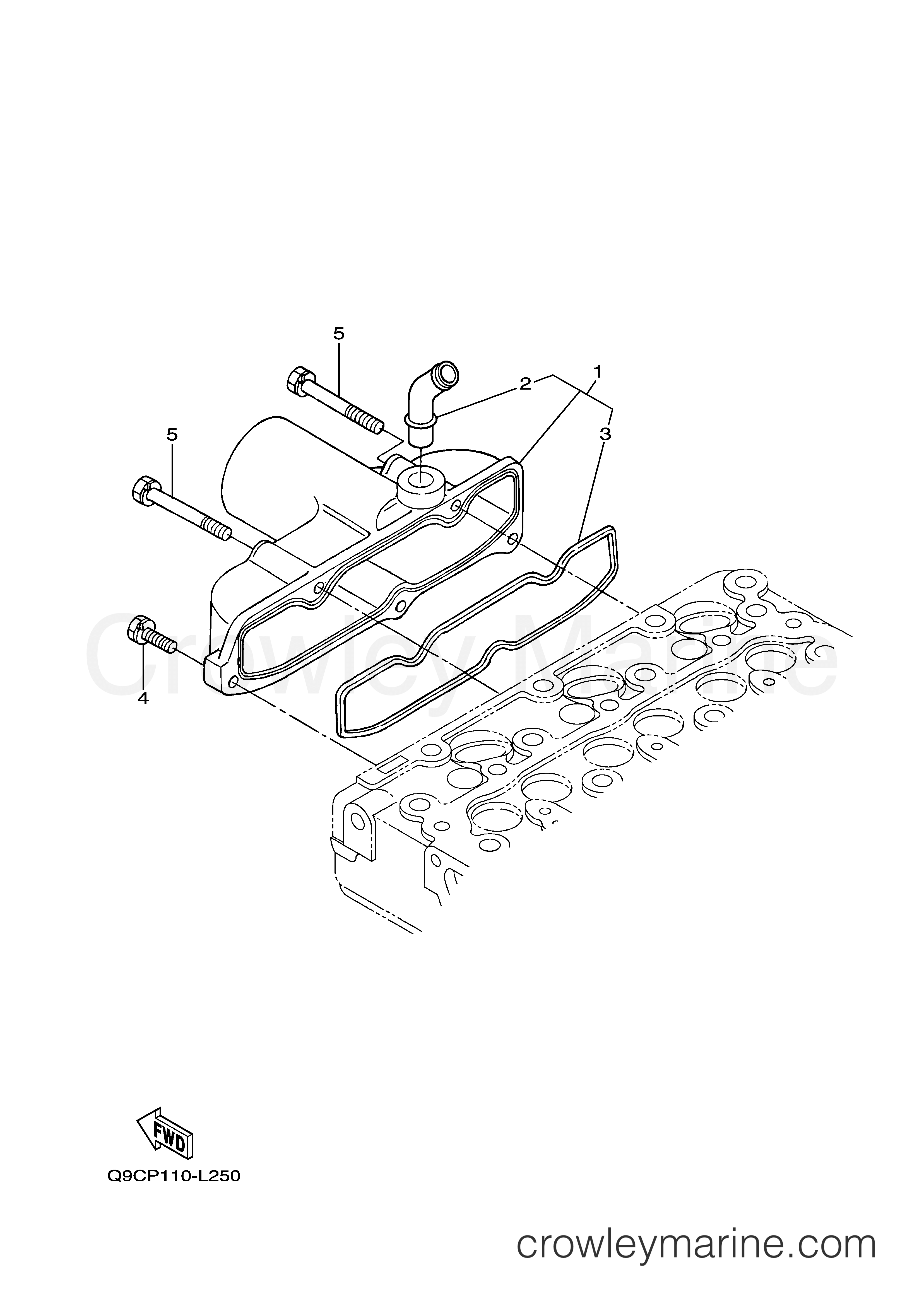 Yamaha Motors EDL11000SDE - INTAKE MANIFOLD
