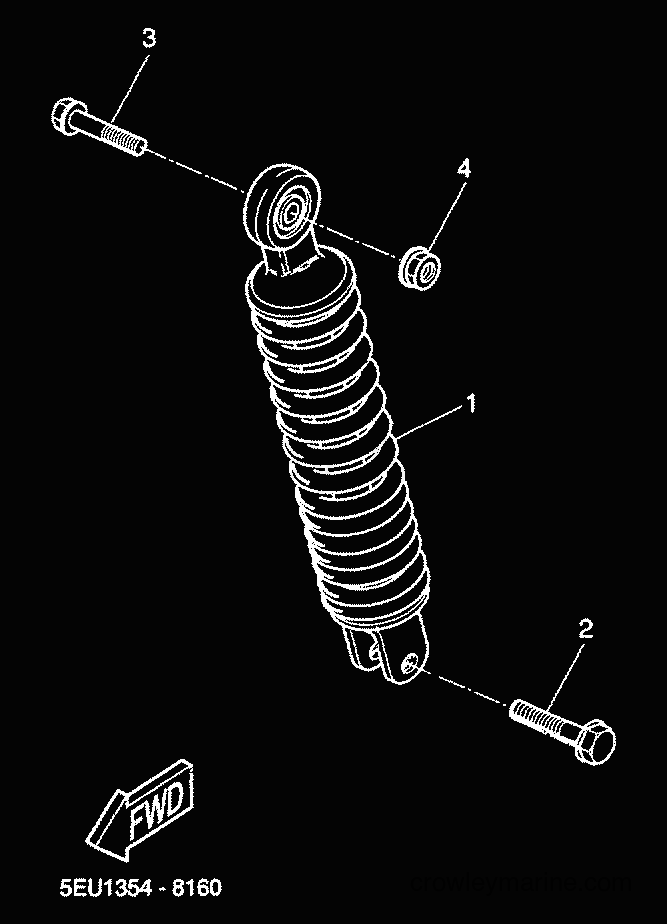 2000 Scooter YH50 - YH50 (5FV3) [020] - REAR SUSPENSION