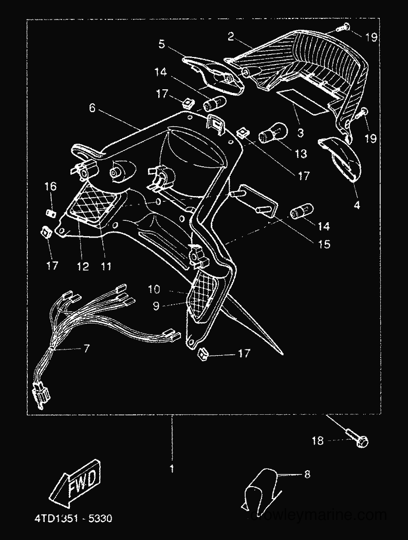 2000 Scooter CW50RS - CW50RS (5FXE) [010] - LUZ DE COLA