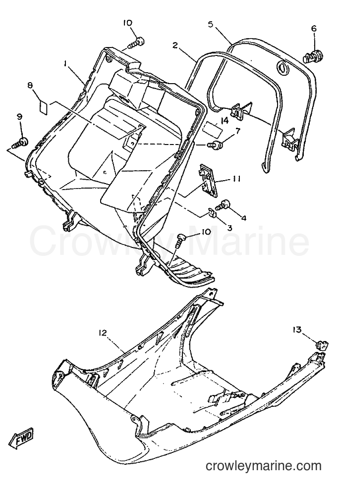 1995 Scooter YA50F - YA50F (4SN1) [999] - LEG SHIELD