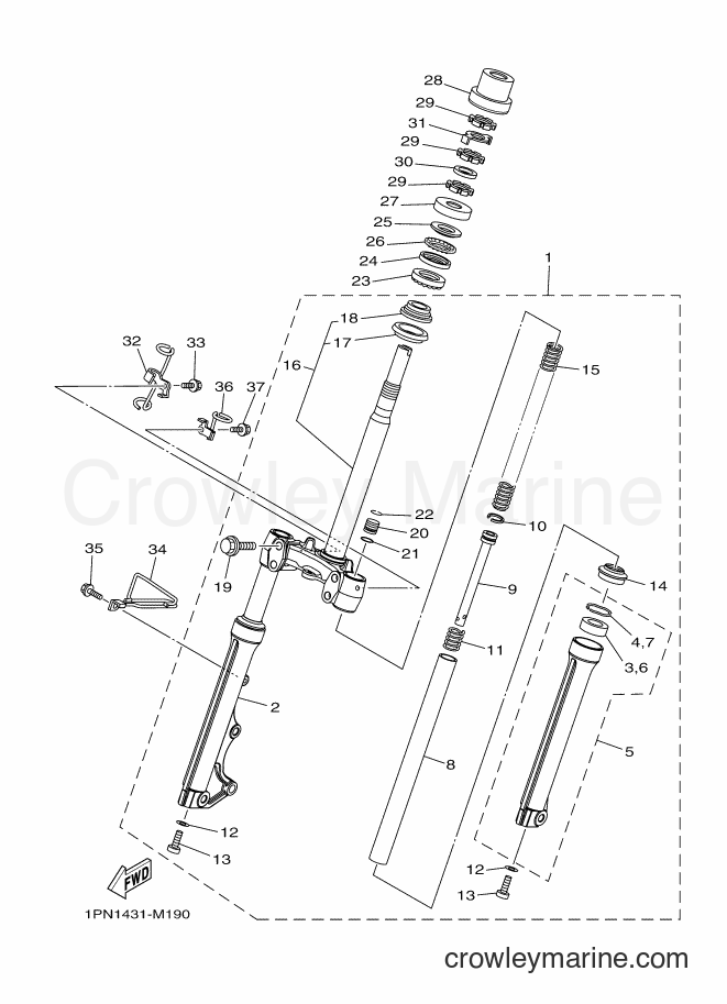 Yamaha Motors AL125FC (1LBC) [010] - STEERING