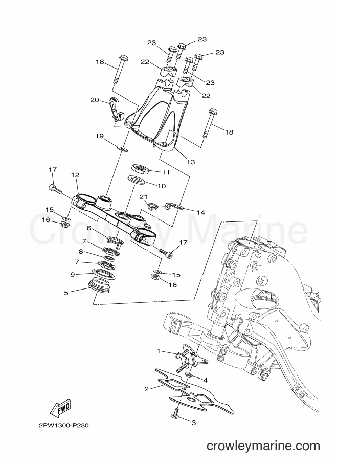 Yamaha Motors XP500 (2PW7) [020] - STEERING