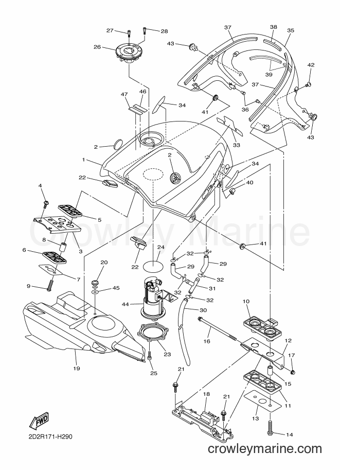 2011 Sport Bike FJR1300A - FJR1300A (1CYE) [010] - FUEL TANK