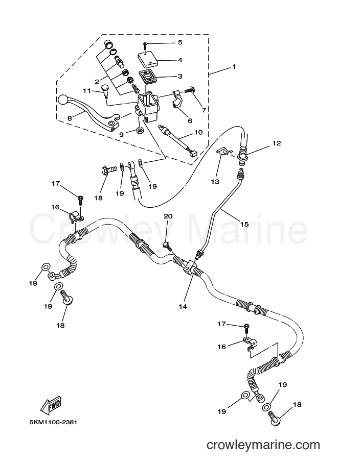 2004 ATV YFM660FWA - YFM660FWA (5KMK) [010] - FRONT MASTER CYLINDER