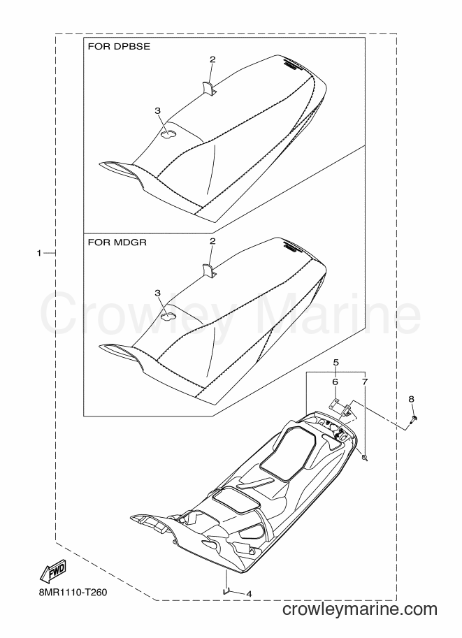 2018 Snowmobile SRS10MS53 - SRS10MS53 (8MR1) [010] - SEAT