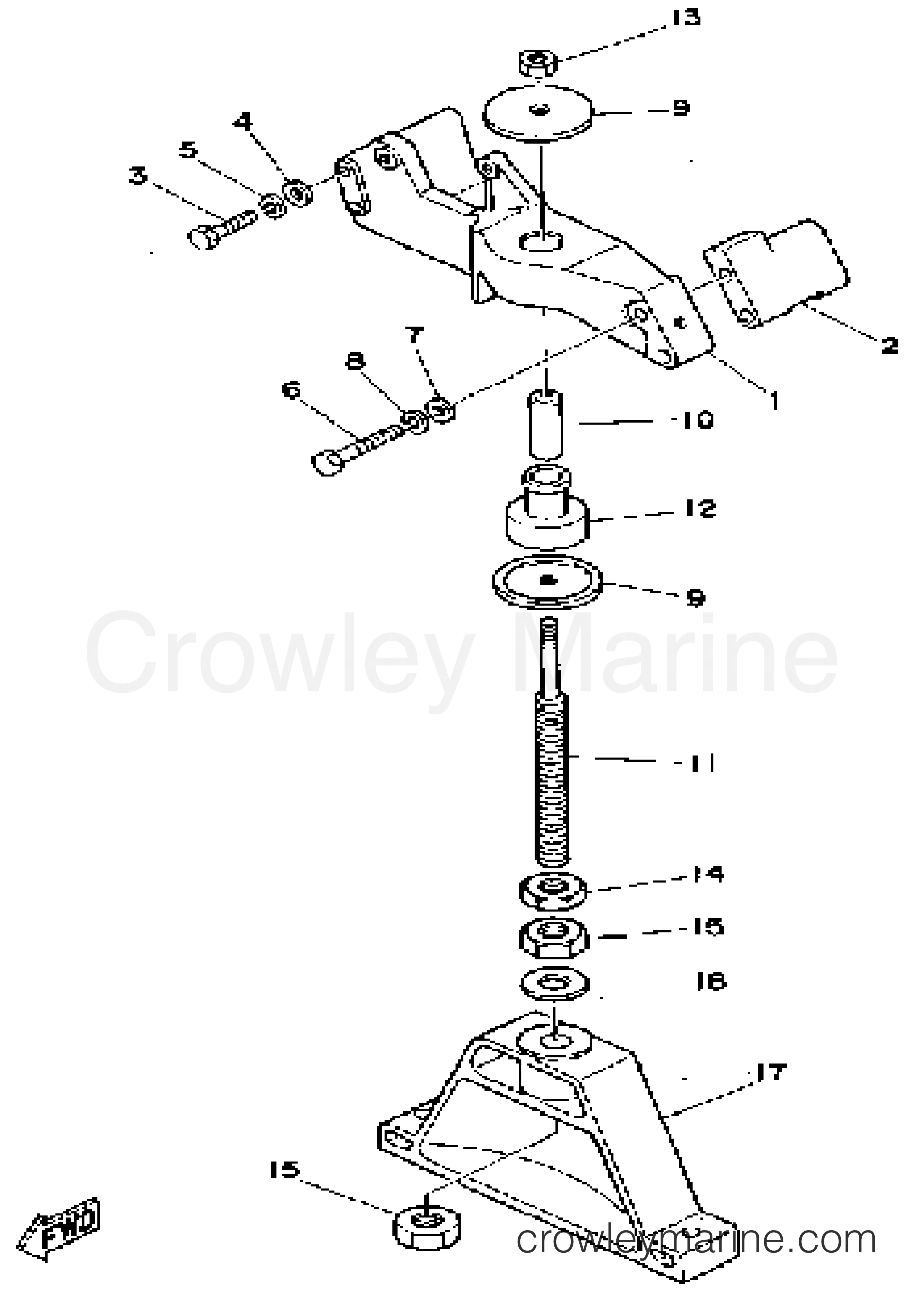 Yamaha Motors L4_3.0_ENGINE_EST - MOUNTING - BRACKET