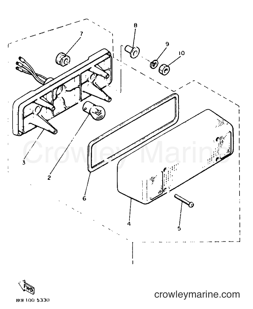 1991 Snowmobile BR250TF - BR250TF (86D3) [010] - TAILLIGHT