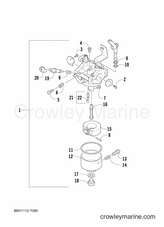 2018 Snowmobile SRX120 - SRX120 (8MV2) [010] - CARBURETOR