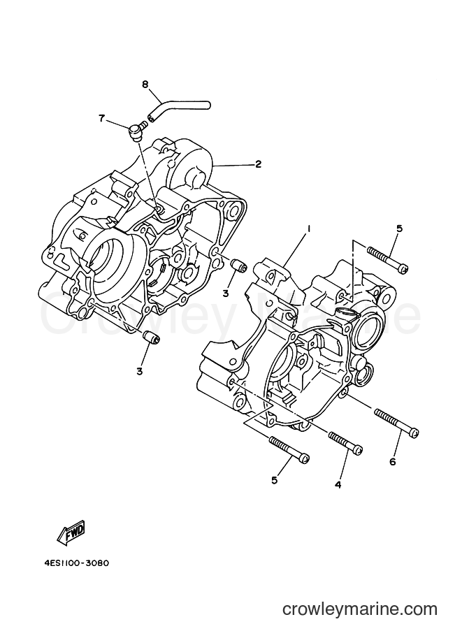 2000 Dirt Bike YZ80LW - YZ80LW (4LC7) [060] - CRANKCASE