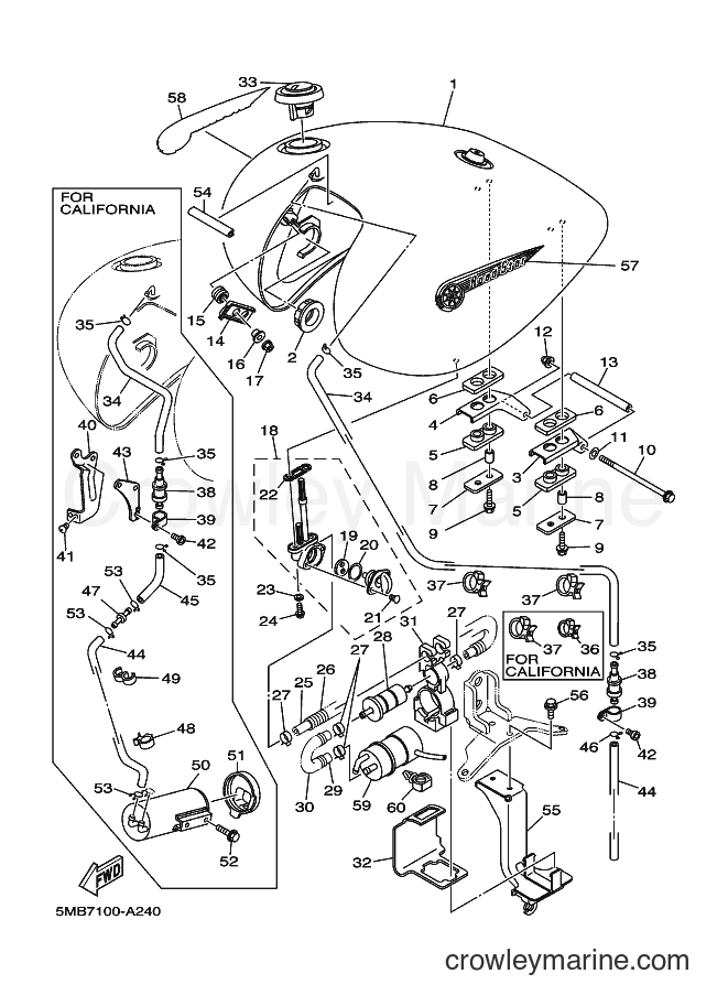 2002 Cruiser XV1600AS - XV1600AS (5MB9) [010] - FUEL TANK