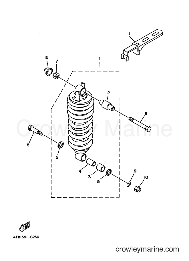 Yamaha Motors TDM850 (4TX6) [060] - REAR SUSPENSION