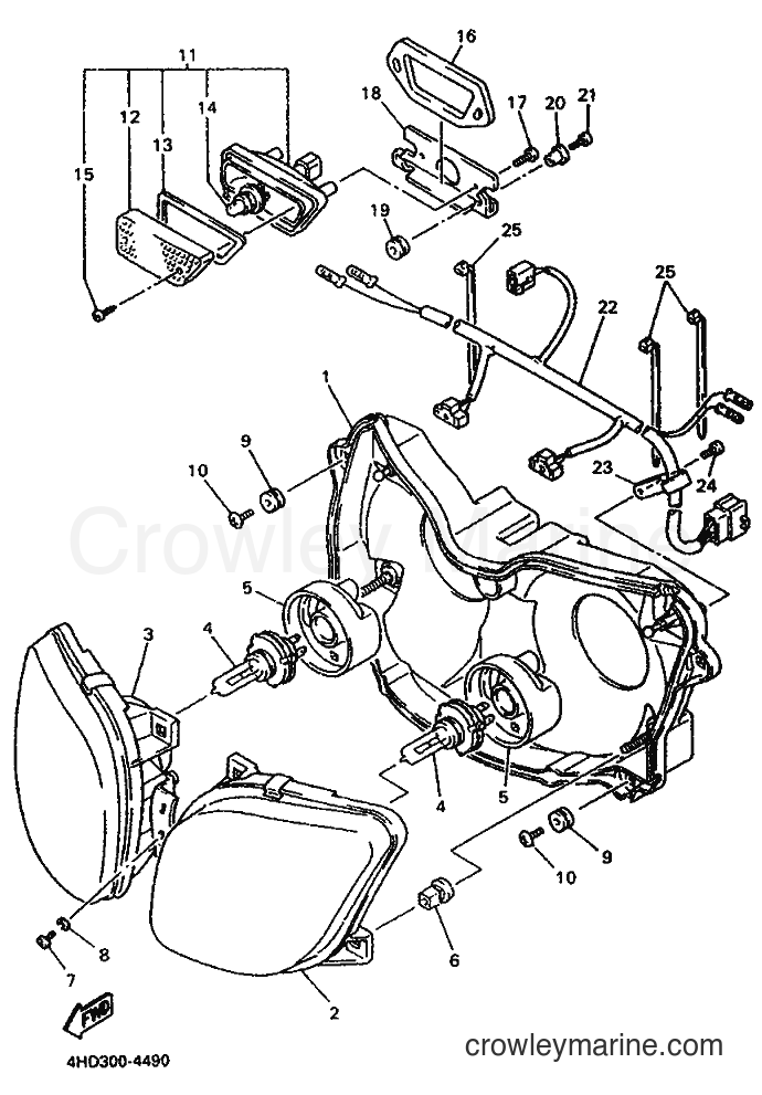 Yamaha Motors YZF750SP (4HS8) [010] - ALTERNATE FOR HEADLIGHT