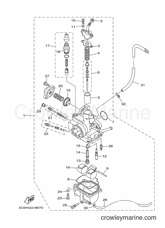 2016 Scooter T110LE - T110LE (5C6V) [010] - CARBURETOR