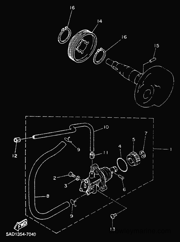 2000 Scooter YN50 - YN50 (5BV5) [010] - OIL PUMP