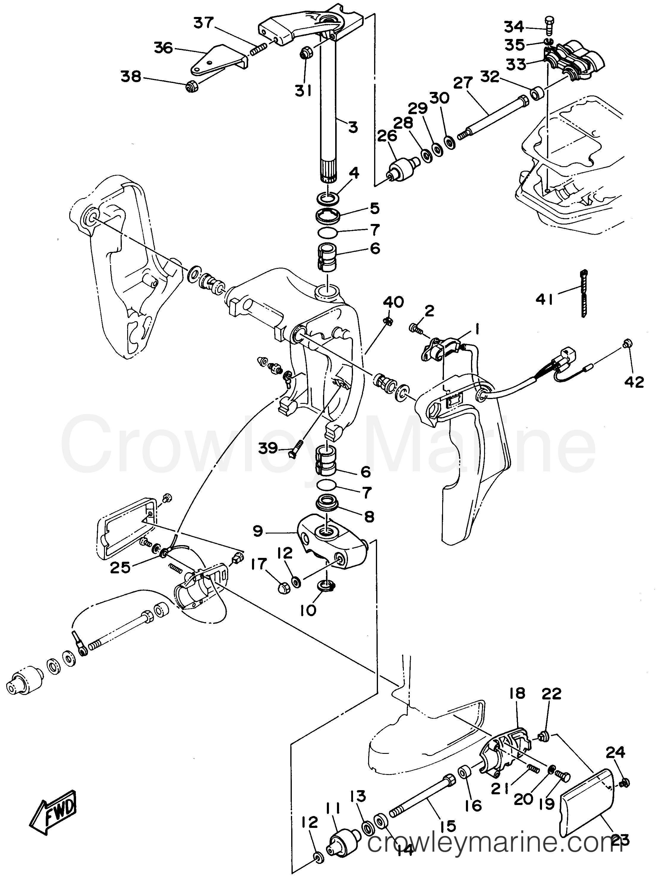 Yamaha Motors 70TLRW - BRACKET 2