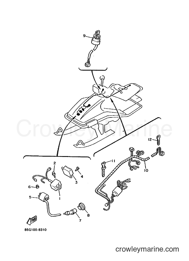 1988 Snowmobile SV80 - SV80 (85G0) [010] - ELECTRICAL 1