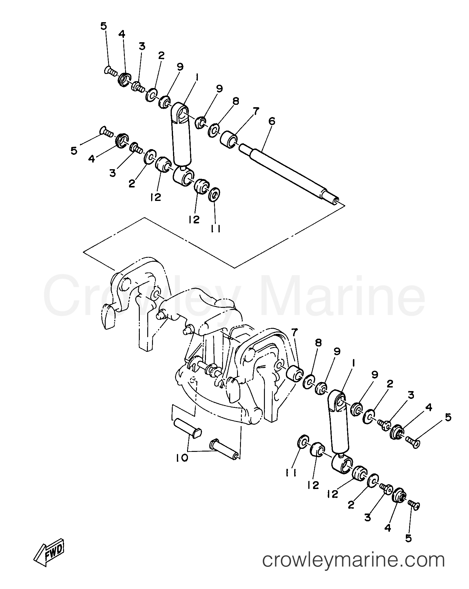 Yamaha Motors E48MLHX - BRACKET 2
