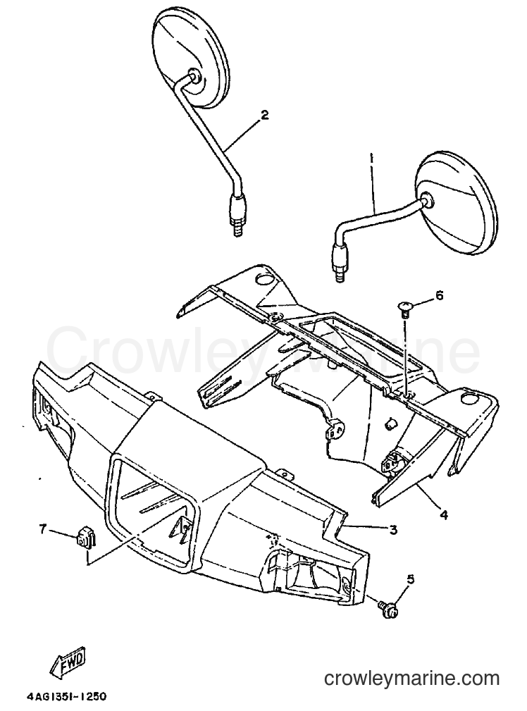 1994 Scooter CY50 - CY50 (3SA5) [010] - COWLING 1