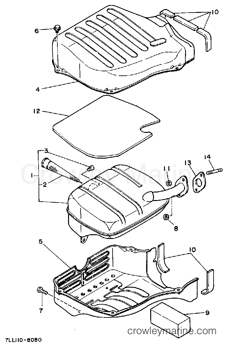 Yamaha Motors EF2500 - EXHAUST