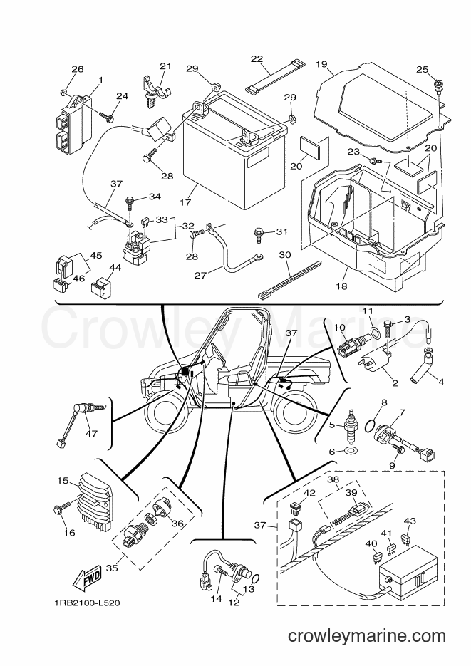 Yamaha Motors YXR700F (1RBA) [010] - ELECTRICAL 1