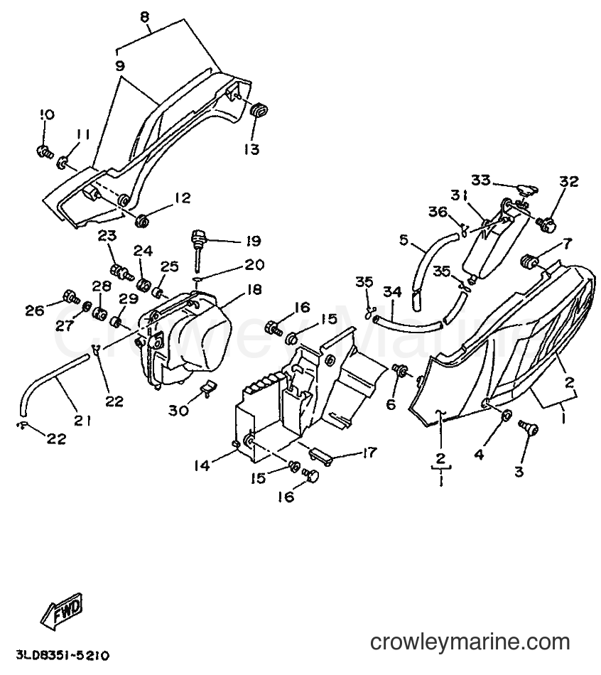 1995 Dirt Bike XTZ750 - XTZ750 (4PY1) [999] - SIDE COVER