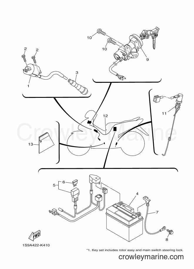Yamaha Motors T135SEC (1S9A) [010] - ELECTRICAL 1