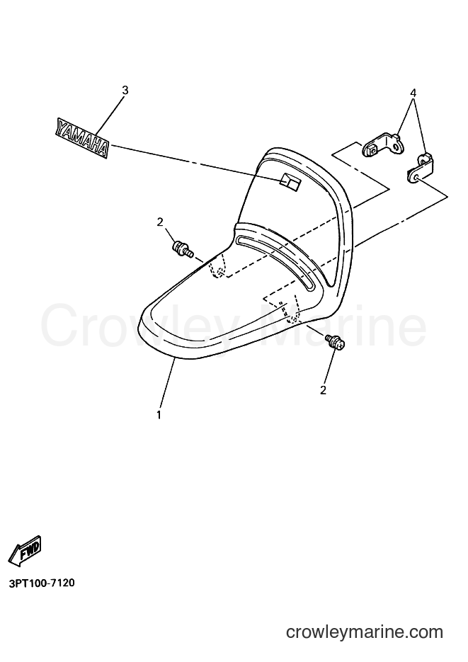 1997 Dirt Bike PW50 - PW50 (3PTP) [070] - FRONT FENDER