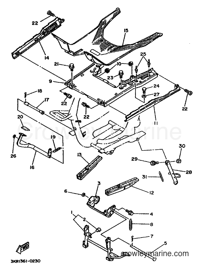 1992 Scooter XC125 - XC125 (3TE2) [999] - STAND & FOOTREST