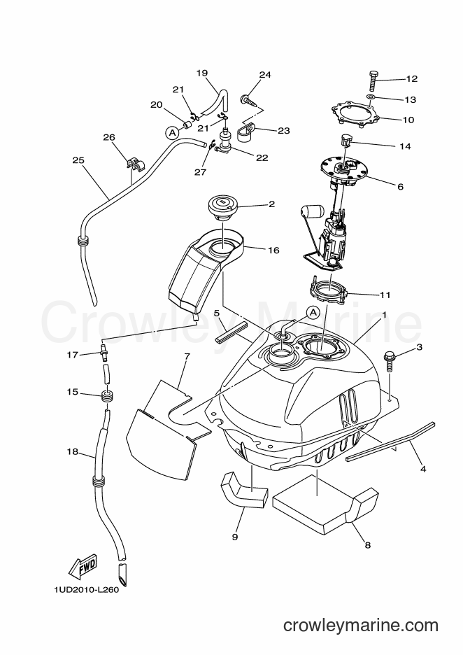 2012 Maxi-Scooter XP500 - XP500 (1UD2) [010] - FUEL TANK