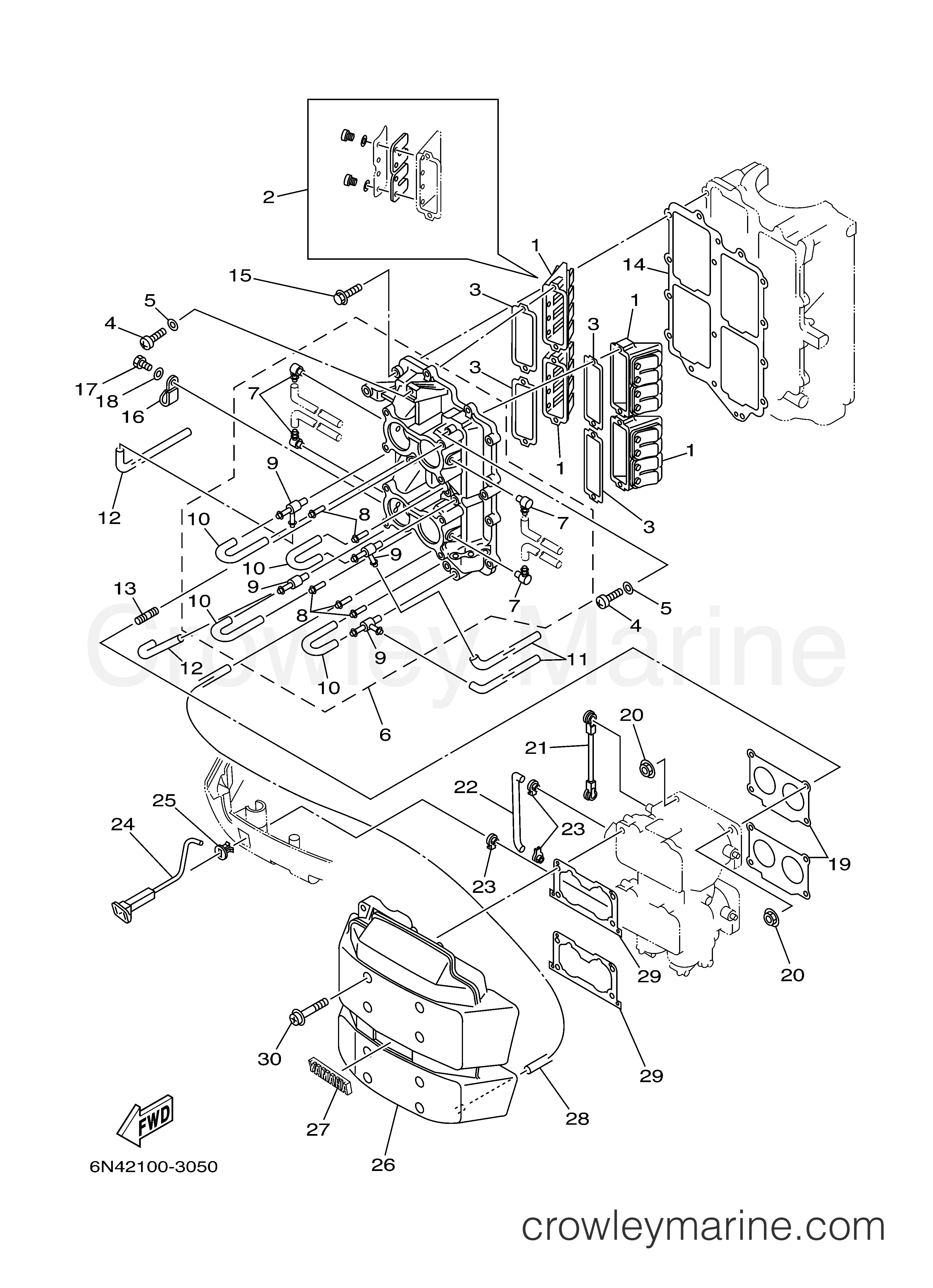 Yamaha Motors 115TLR - INTAKE