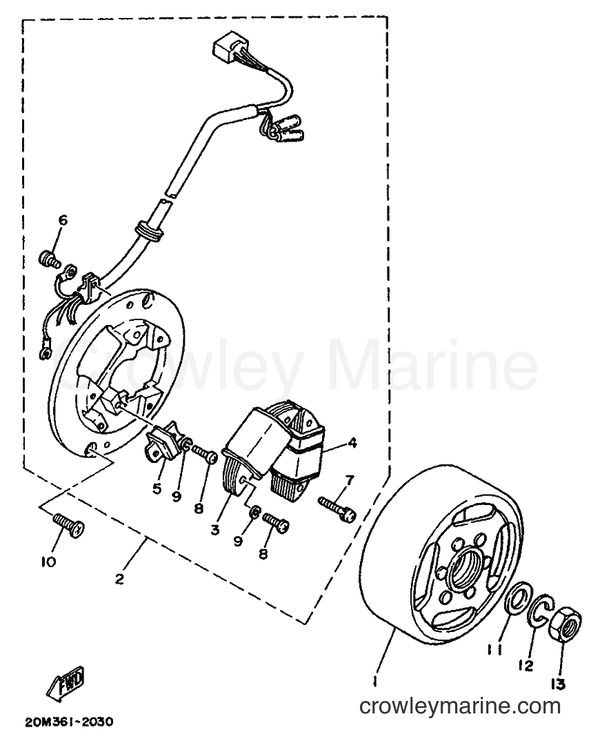 1987 Scooter DT50MX - DT50MX (2UN) [99A] - GENERATOR