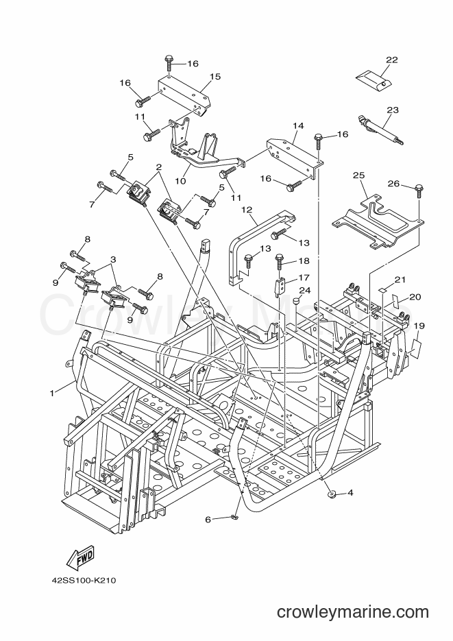 Yamaha Motors YXR700F (42SS) [010] - FRAME