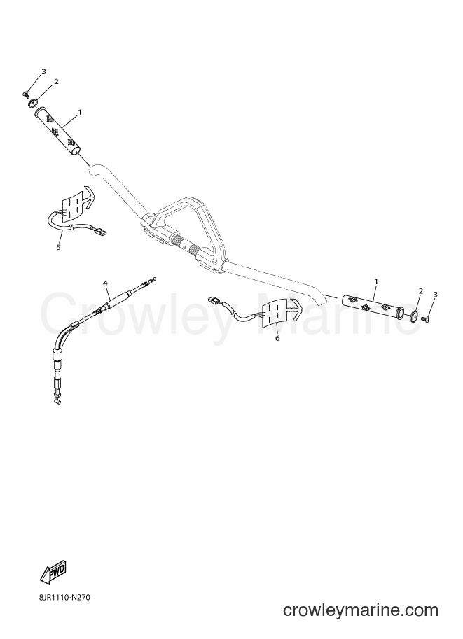 Yamaha Motors SRV10ML3 (8LL1) [010] - CONTROL CABLE