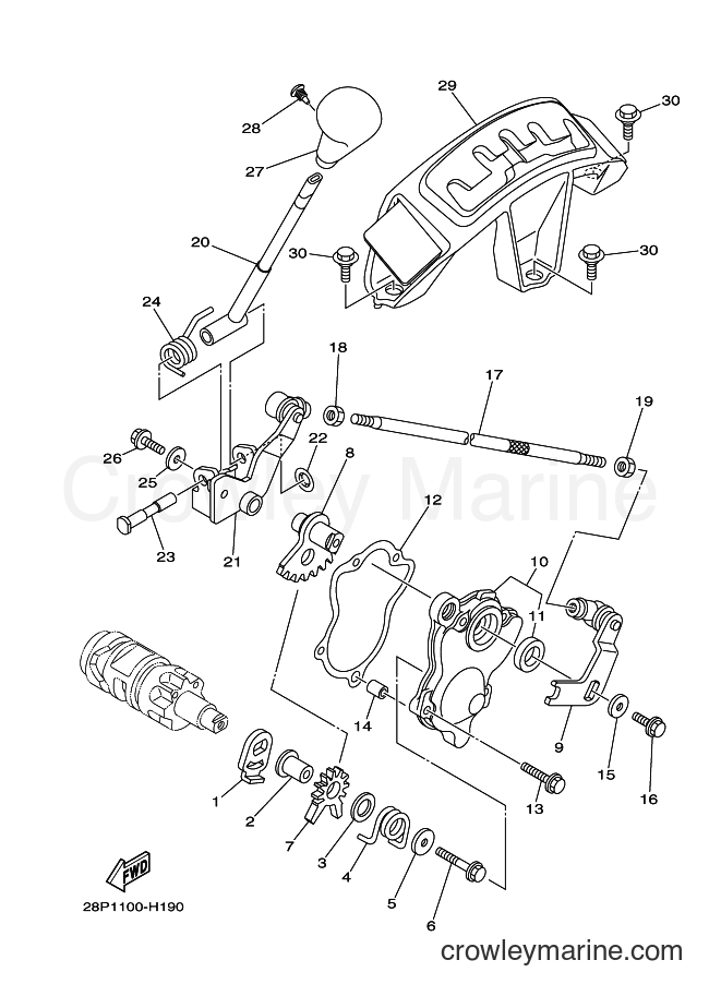 2010 ATV YFM700FWAD - YFM700FWAD (43PN) [010] - SHIFT SHAFT