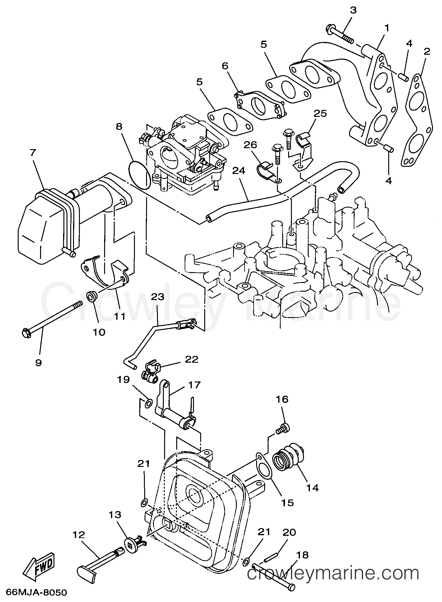 Yamaha Motors F15MLHW - INTAKE