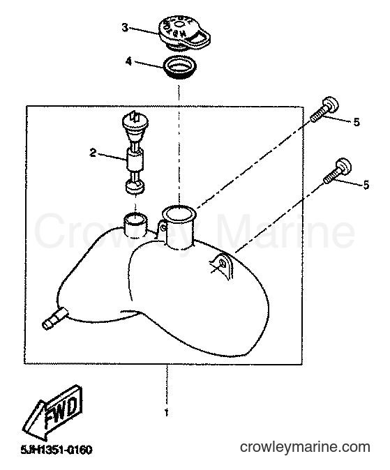 2001 Scooter EW50 - EW50 (5JH3) [020] - OIL TANK