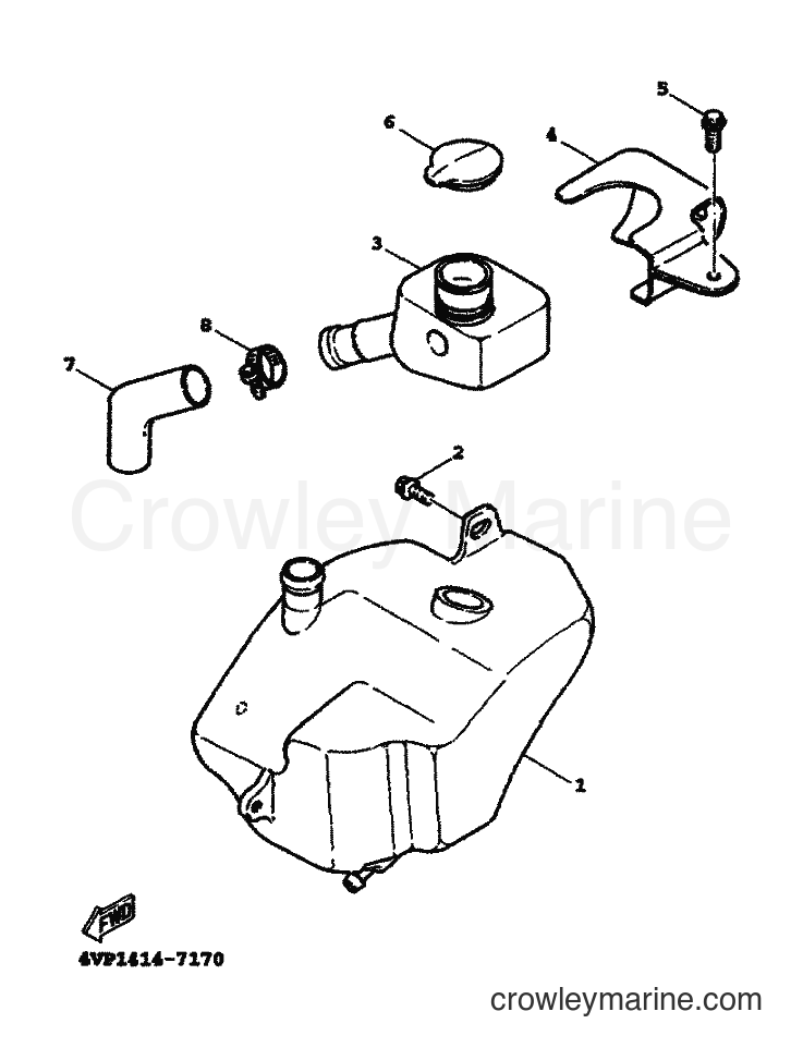 2000 Scooter YW100T - YW100T (5JY2) [010] - OIL TANK