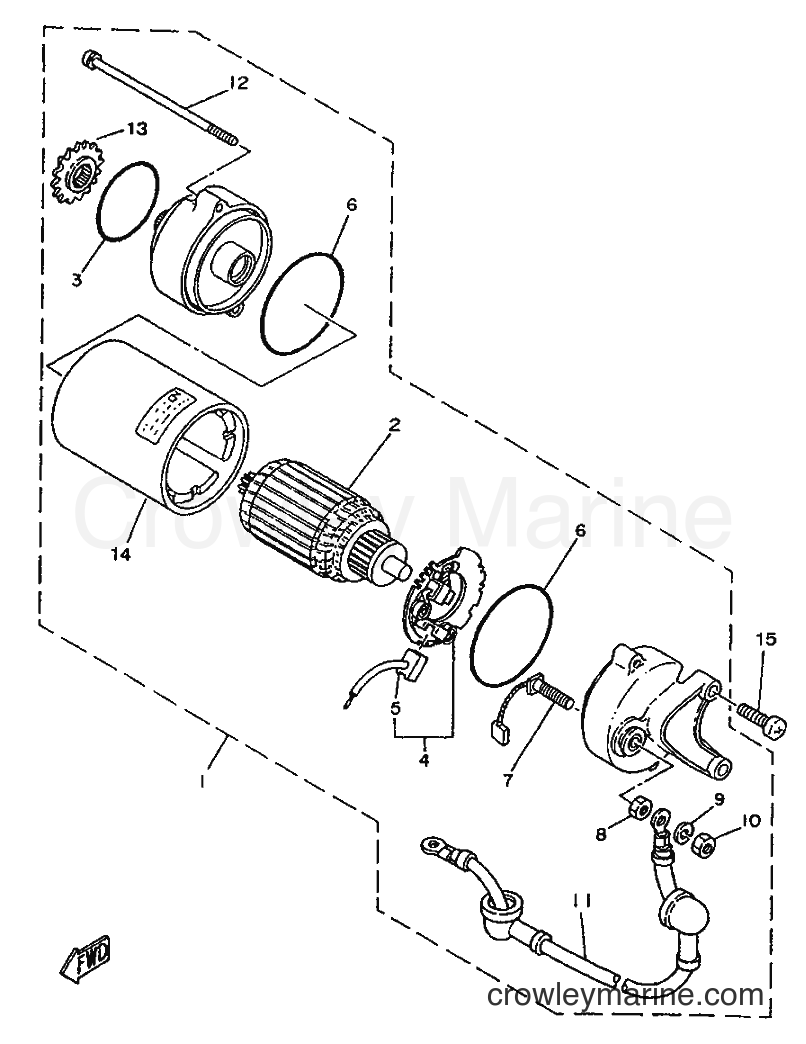 Yamaha Motors SR250SP (3TH5) [999] - MOTOR DE ARRANQUE