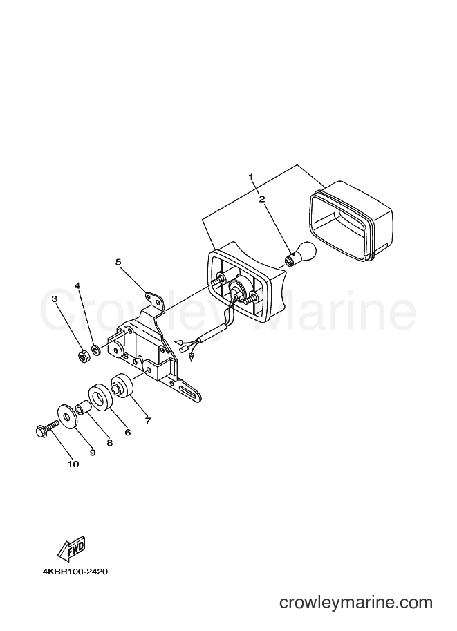 2002 ATV YFM400FW - YFM400FW (4SHR) [010] - TAILLIGHT