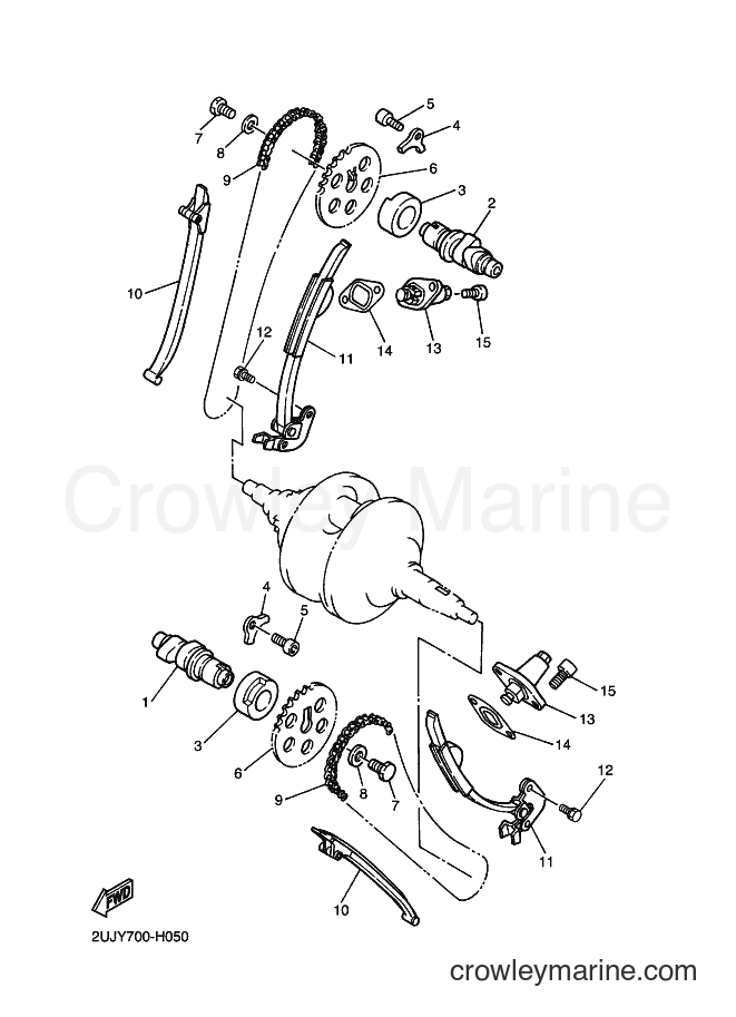 2012 Cruiser XV250 - XV250 (46B8) [010] - CAMSHAFT & CHAIN