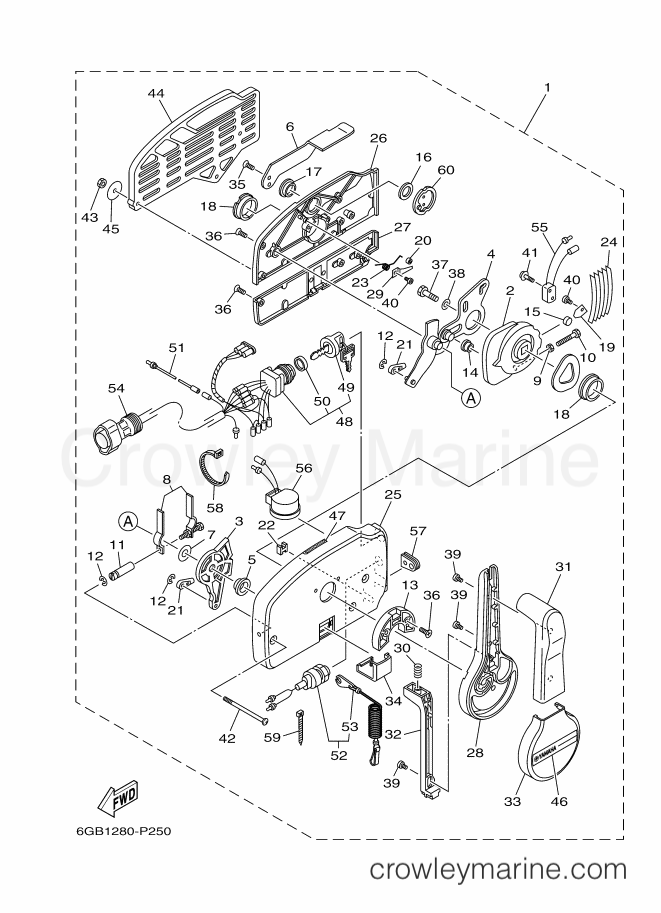 Yamaha Motors 85AETL (688F) [190] - REMOTE CONTROL ASSY 2