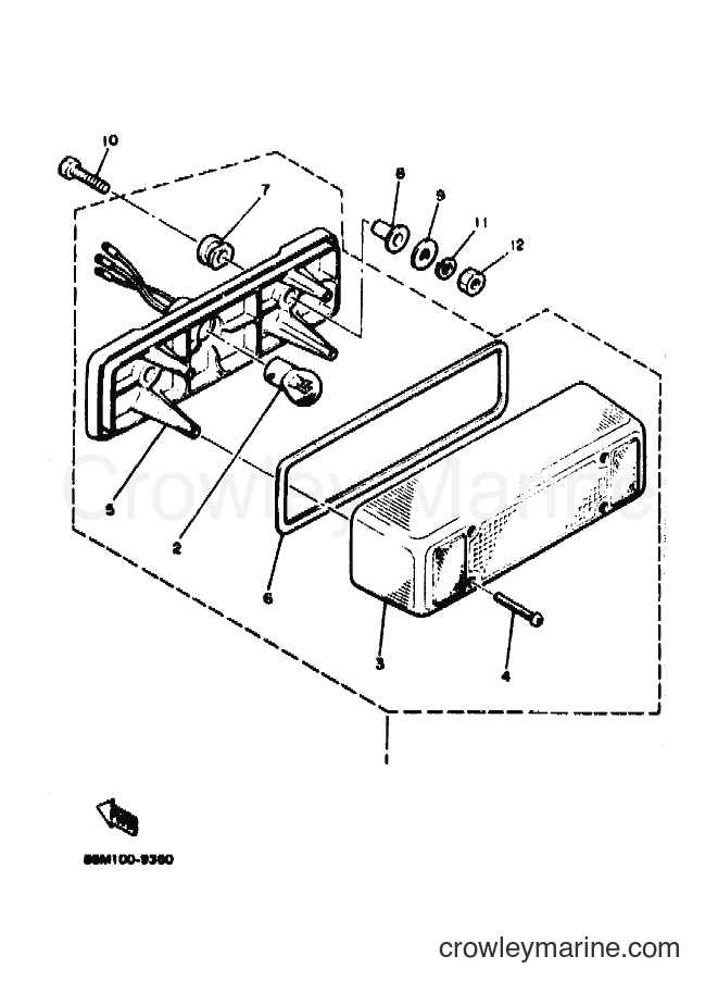 1991 Snowmobile PZ480 - PZ480 (88F1) [020] - TAILLIGHT