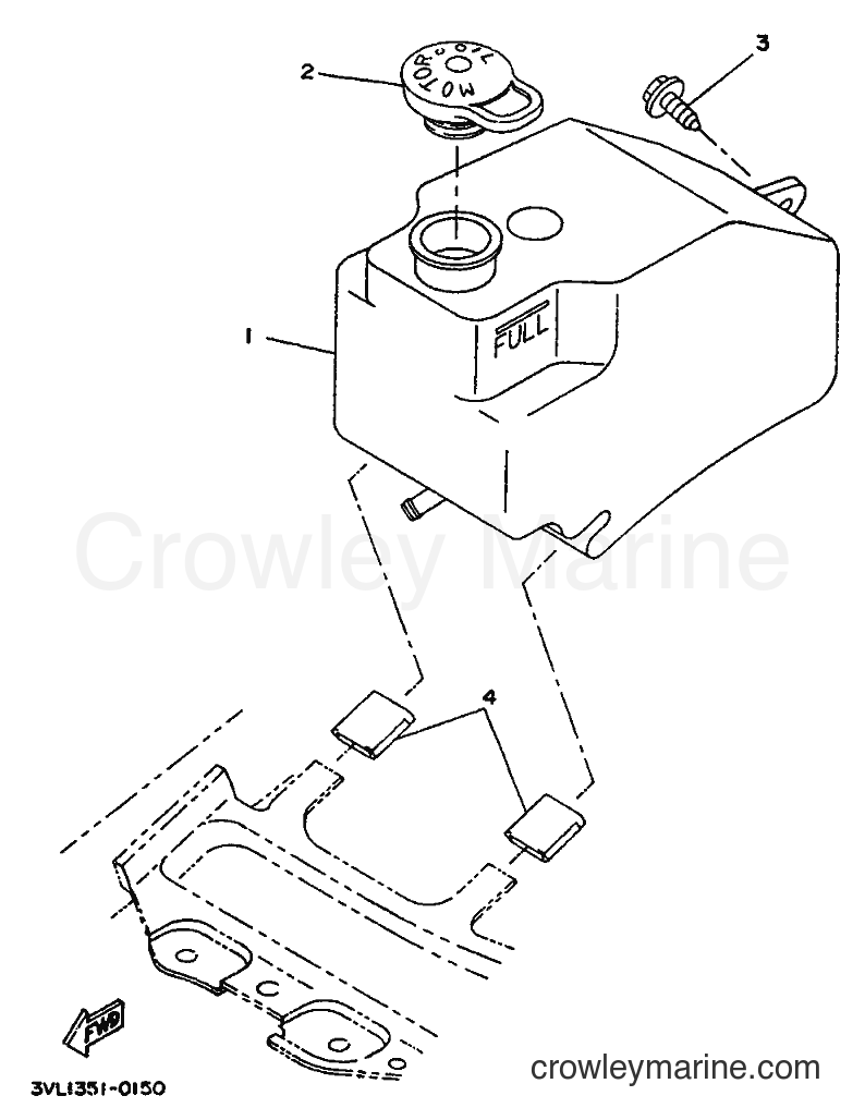 1992 Scooter CW50 - CW50 (3WV2) [999] - OIL TANK