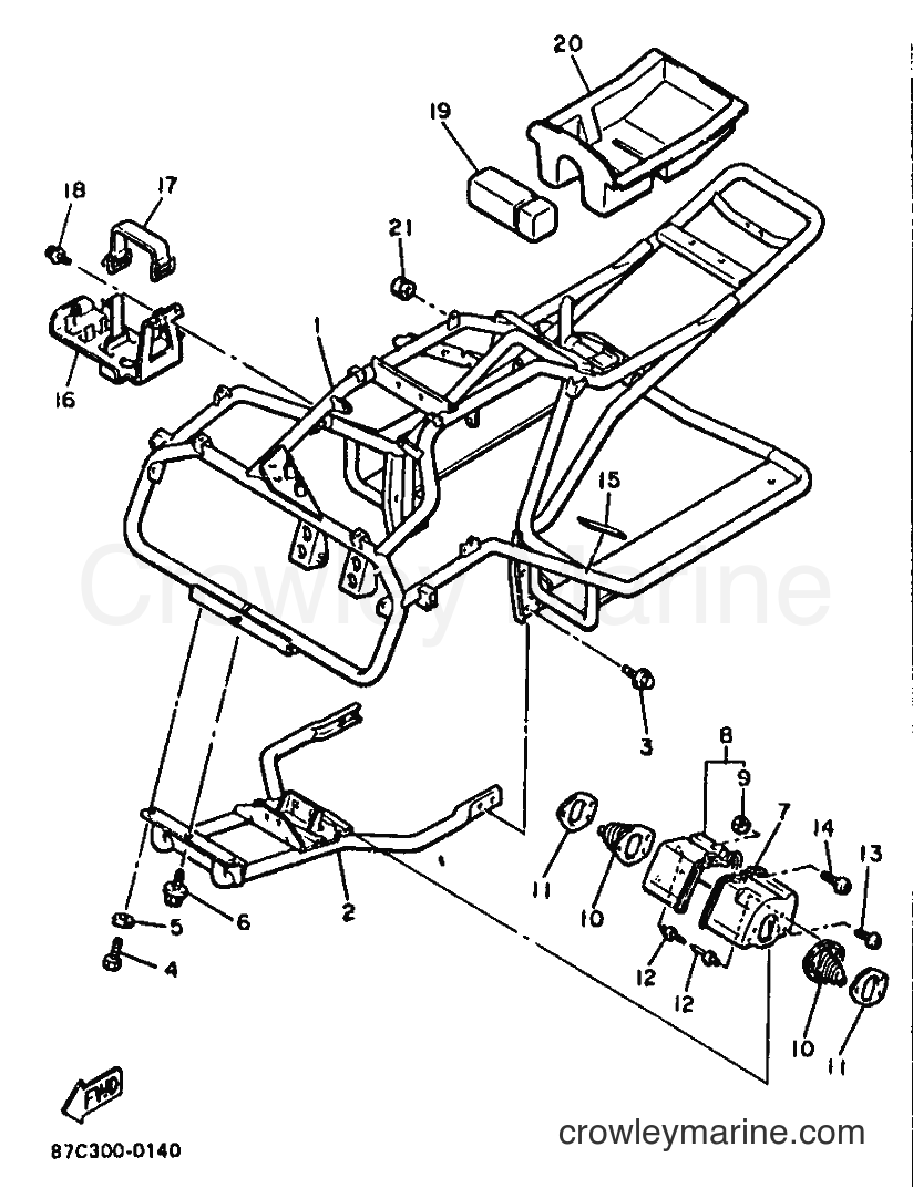 1990 Snowmobile SV125P - SV125P (87C1) [999] - FRAME
