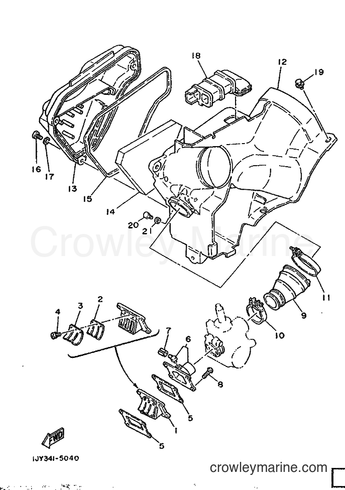 1986 Scooter DT50M - DT50M (1JY) [999] - INTAKE