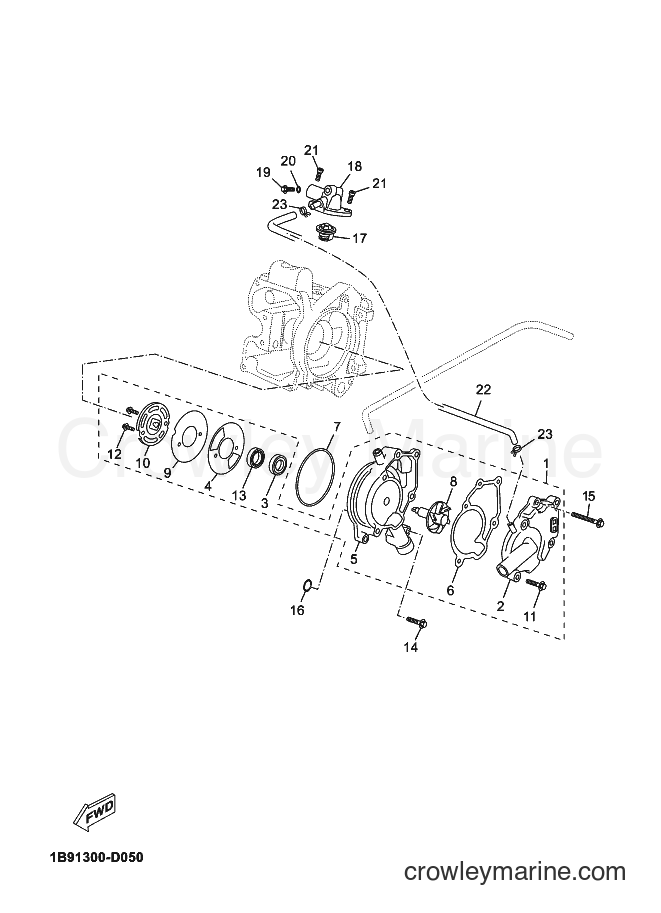 2014 Scooter YP125RA - YP125RA (2DM2) [030] - WATER PUMP